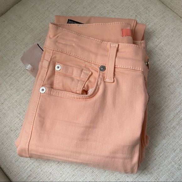 7 For All Mankind Cropped Skinny Jeans, Size 23 - Picture 4 of 11